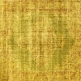 thumbnail image 1 of Ahgly Company Machine Washable Indoor Square Persian Yellow Traditional Area Rugs, 8' Square, 1 of 4