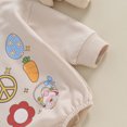 thumbnail image 7 of Bagilaanoe Newborn Baby Girl Boys Easter Romper Sweatshirt Long Sleeve Bodysuits Carrot Print Pullover 3M 6M 12M 18M Infant Casual Tee Tops, 7 of 7