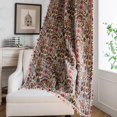 thumbnail image 2 of Boho geometric bohemian curtain for bedroom living room cotton linen printed decorative curtains with tassel home decoration GuanGuan, 2 of 5