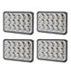 thumbnail image 2 of 4Pcs 4 X 6 Inch LED Headlight with Wiring Harness LED Headlamp Replacement for Freightliner FLD120 112 FLD Peterbilt DC12V, 2 of 5