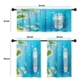 thumbnail image 4 of LALILO Kitchen Curtains and Valances Set of 3 36" Sea Ship Window Treatment Tiers for Window Decor, 4 of 5