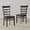 Dark Walnut, variant on Glenwillow Home Slat Back Wood Dining Chair - White/Nat (Set of 2)