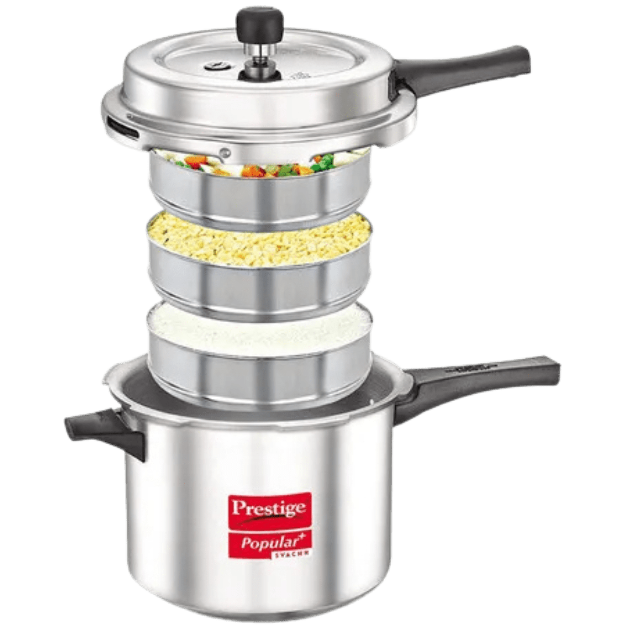 Prestige Popular Plus Svachh Autocuiseur en aluminium vierge (5L, argent)
