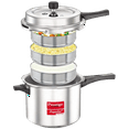 thumbnail image 5 of Prestige Popular Plus Svachh Virgin Aluminium Pressure Cooker (5L, Silver), 5 of 5