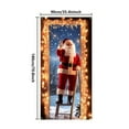 thumbnail image 3 of Holiday Door Hanging, Christmas Themed Tapestry Cover for Front Door Party and Seasonal Decor 90*180cm, 3 of 9