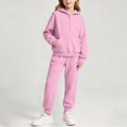 thumbnail image 2 of Vmvidoty Half Zip Drop Shoulder Long Sleeve Tracksuit 2 Piece Activewear Set Sweatsuits Toddler 3-4 Years, 2 of 8