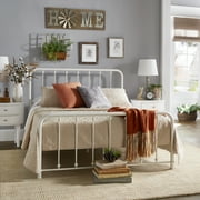 Weston Home Montgomery Spindle Metal Platform Queen Bed, White