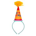 thumbnail image 1 of Talking Tables Diadema con sombrero de fiesta de cumpleaños colorida reutilizable - Banda para el cabello de cumpleaños para adultos, niños, niños y niñas - Se adapta a todos los tamaños de cabeza, 1 of 5