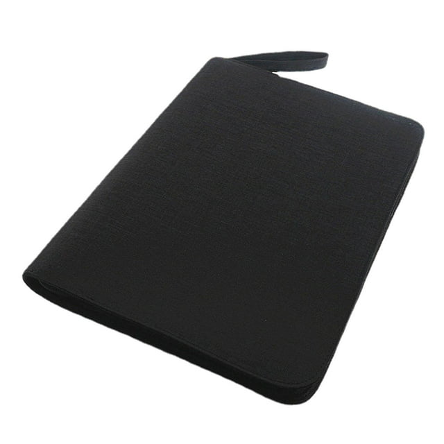 Estuche para pluma estilográfica, bolsa de lona de gran capacidad, portátil, multifuncional, a prueba de polvo, para colección, soporte de exhibición Cuadrícula negra 48