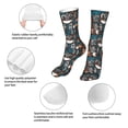 thumbnail image 3 of KLL Coffee Lover Print Print Womens Crew Socks Athletic Middle Tube Long Socks Novelty Socks Gifts For Men, 3 of 7