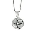 thumbnail image 2 of JewelStop 925 Sterling Silver Rhodium Finish 13mm Love Knot Pendant - 13 mm, 2 of 3