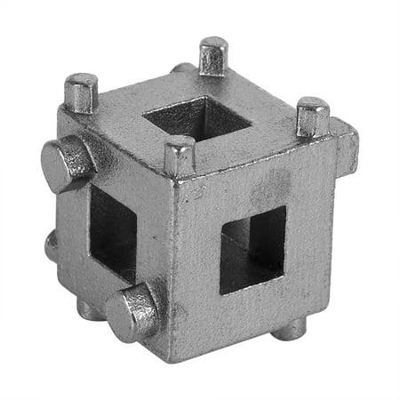

Tebru Disc Brake Piston Car Rear Disc Brake Piston Retractor Tool Wind Back Cube Calliper Adaptor Silver Wind Back Brake