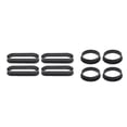 thumbnail image 1 of 8 Pcs  & Oval Tart Rings Heat-Resistant Perforated Cake Mousse Ring Non Stick Bakeware Mini Cake Mold Cake Rings, 1 of 8