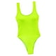 thumbnail image 2 of Trajes de baño de  para mujer Traje de baño sin espalda sin mangas para mujer Amarillo fluorescente kusrkot  Traje de baño, 2 of 5