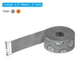 thumbnail image 2 of Uxcell 7/8"5Yard Volleyball Grosgrain Craft Ribbon Polyester Burlap Ribbon Orange Grey 2 Roll, 2 of 6