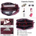 thumbnail image 5 of HAWEE Genuine Leather Purse for Women Hobo Bag Trendy Crossbody Bag and Shoulder Bag with 2 Straps, 5 of 5