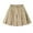 Khaki, variant on Black Pleated A-Line Mini Skirt for School Uniform - Elastic Waistband Skirt for Stylish Outfits