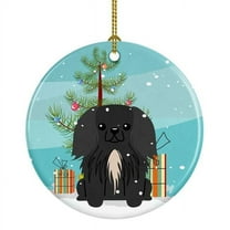 Carolines Treasures BB4232CO1 Merry Christmas Tree Pekingnese Black Ceramic Ornament