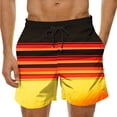 thumbnail image 7 of Ceisia Men's Printed Basic Drawstring Beach Shorts 4-Way Stretch Elastic Waist Casual Summer Pants Multicolor Gifts for Father 3X, 7 of 7