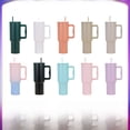 thumbnail image 4 of Taza térmica para automóvil de 40 oz con asa de tres generaciones, de acero inoxidable 304, de doble capa, de gran capacidad y con pajita para automóvil, 4 of 6
