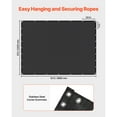 thumbnail image 4 of KFFKFF 90% Sun Shade Cloth, 8 x 12 ft Pergola Shade Cover with Stainless Steel Grommets, Privacy Screen Made of 140 GSM HDPE Material, Suitable for Outdoor, Patio, Garden, and Backyard (Black), 4 of 9