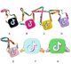 thumbnail image 5 of Sonducket Bolso de hombro duradero para niña TikTok, tamaño espacioso y elegante para todas las ocasiones, bolso de hombro para niña Bolsas de mensajero y de hombro Rosa roja, 5 of 6
