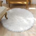 thumbnail image 1 of Faux Sheepskin Fur Area Rug, Luxury Fluffy Area Rug, Soft Furry, 1 of 4
