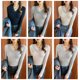 thumbnail image 4 of Qarigey Ropa interior cálida para mujer, ropa de otoño, Tops, camiseta gruesa de lana, lencería de fondo, camiseta interior de manga larga Camisetas sin mangas Rosa grisáceo Qarigey AP013792-05, 4 of 6