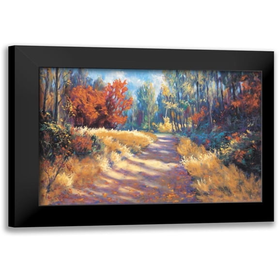 McAdam, Bruce 14x11 Black Modern Framed Museum Art Print Titled - Early Autumn Trail