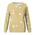 thumbnail image 4 of Oalirro Women's Autumn Winter Solid Round Neck Long Sleeve Tunic Top, 4 of 6