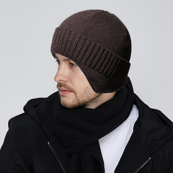Gorro de punto Hombres Mujeres Invierno Sombrero de punto Cálido vellón Orejeras A prueba de viento Tomshoo Gorro de punto