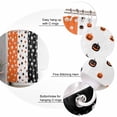 thumbnail image 6 of Halloween Pumpkins Shower Curtain Set ，Waterproof Fabric Shower Curtains Black White Orange Stripes Shower Curtains for Bathroom,Bathroom Decor 60"x72", 6 of 6