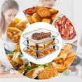 thumbnail image 7 of GWY 3-Tier Stackable Air Fryer Rack, 8x8 Inch Square Dehydrator Rack & Oven Rack, Food Grade Stainless Steel Air Fryer Accessories, Fits Air Fryers with Inner Size ≥8.7 Inch, 7 of 7