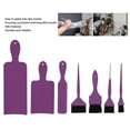 thumbnail image 4 of Hair Highlighting Board and Brush Set Professional Hair Dye Tools, ABS Material, 3pcs Highlight Paddle, 4pcs Color Applying Brush, Easy to Use, for Salon, 4 of 7