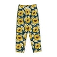 thumbnail image 4 of Xecao Sunflowers Women's Straight Lounge Pajama Pants: The Epitome of Relaxed Sleepwear, 4 of 9