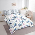 thumbnail image 2 of Erosebridal Kids Sea Shark Twin Bedding Sets 7-Piece, Kawaii Coral Starfish Bedding Comforter Set, 2 of 7