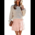 thumbnail image 3 of Minifaldas Informales de Cintura Alta con Volantes y Diseño Bohemio para Mujer, Color S, 3 of 8