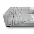 thumbnail image 3 of Almond Blossom Soft Flannel Fleece Throw Blanket, Sakura with Petals Botanical Arrangement Pastel Symbolic Illustration, Cozy Plush for Indoor and Outdoor Use, 60" x 80", Pink Pale Pink, by Ambesonne, 3 of 6