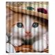 thumbnail image 1 of ABPHQTO Gato bonito Cortina de ducha Cortina de ducha impermeable 150x180 cm, 1 of 2