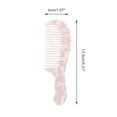 thumbnail image 2 of Unique Bargains Durable Marble Texture Large Tooth Comb 1 Pc Pink, 2 of 6