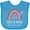 Turquoise, variant on Inktastic Gigi and Papa Love Me Rainbow Girls Baby Bib