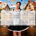 thumbnail image 3 of LEKWK Dirndl Dresses Women Ruffled Puff Short Sleeve Lace Apron Cosplay Fancy Dress German Oktoberfest Costume for Halloween Theme Party, 3 of 5