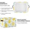 thumbnail image 3 of FREEAMG Hand Drawn Lemons Storage Basket, Durable Canvas Organizer With Handles Large Collapsible Storage Bins Boxes for Home Office - 2 Pack, 3 of 7