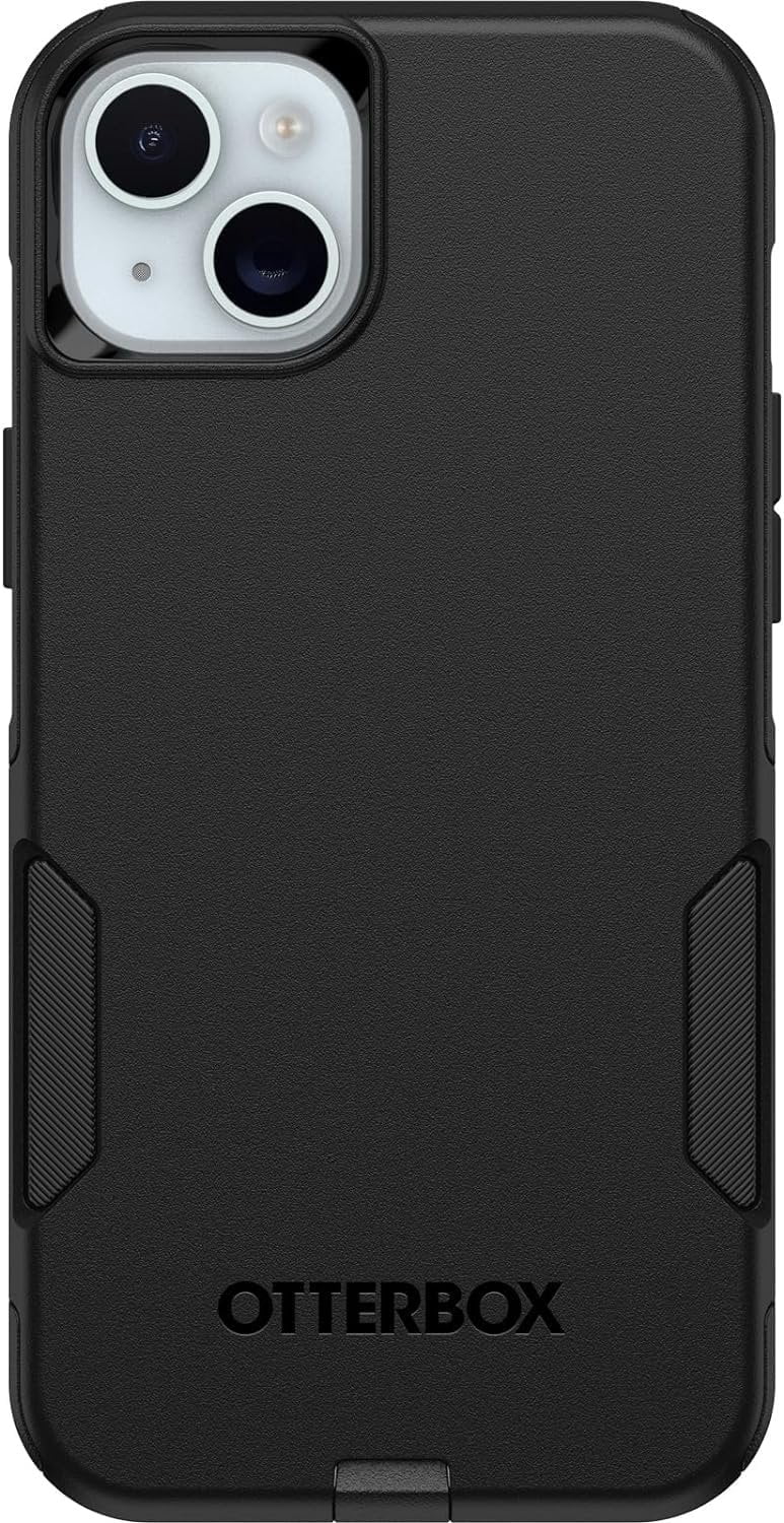 OtterBox iPhone 15 Plus & iPhone 14 Plus Only - Commuter Series Case - Black - Slim & Tough - Pocket-Friendly - with Port Protection - Non-Retail Packaging