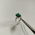 thumbnail image 4 of 2Ct Lab Created Emerald Women's Engagement Ring Emerald Cut 14K White Gold Plated, 4 of 5
