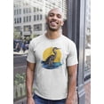 thumbnail image 2 of Pink Goose In The Shore T-Shirt Men -Image by Shutterstock, Male Small, 2 of 4