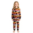 thumbnail image 2 of 3-4 Years Tween Girls Short Sleeve Print Shirts Tops Pants Outfits Pj Set For Girls Halloween Pajama Set, 2 of 9