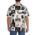 thumbnail image 3 of KLL dogs pets collage Print Men's Shirt Short Sleeve Button Down Summer Cuba Beach Shirts-X-Large, 3 of 5