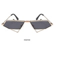 thumbnail image 2 of Punk Style Cat Eye Sunglasses Lightweight Grey Lens Golden Frame Unisex Fashion Eyewear for Outdoor Activities Party Wear, 2 of 4