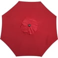 thumbnail image 3 of Parasol de Patio Extérieur 9 Pi (2,7 m), Parasol de Table Extérieur, Parasol de Cour, Parasol de Marché avec 8 Nervures Robustes, Inclinaison à Bouton-Poussoir et Manivelle, 3 of 6